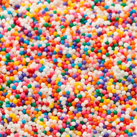 Rainbow Nonpareils With Colors From Natural Sources