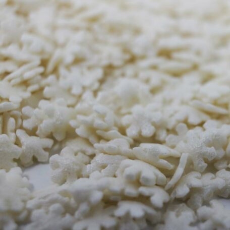 White Pearlized Snowflakes